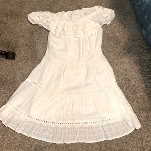 White off the shoulder dress